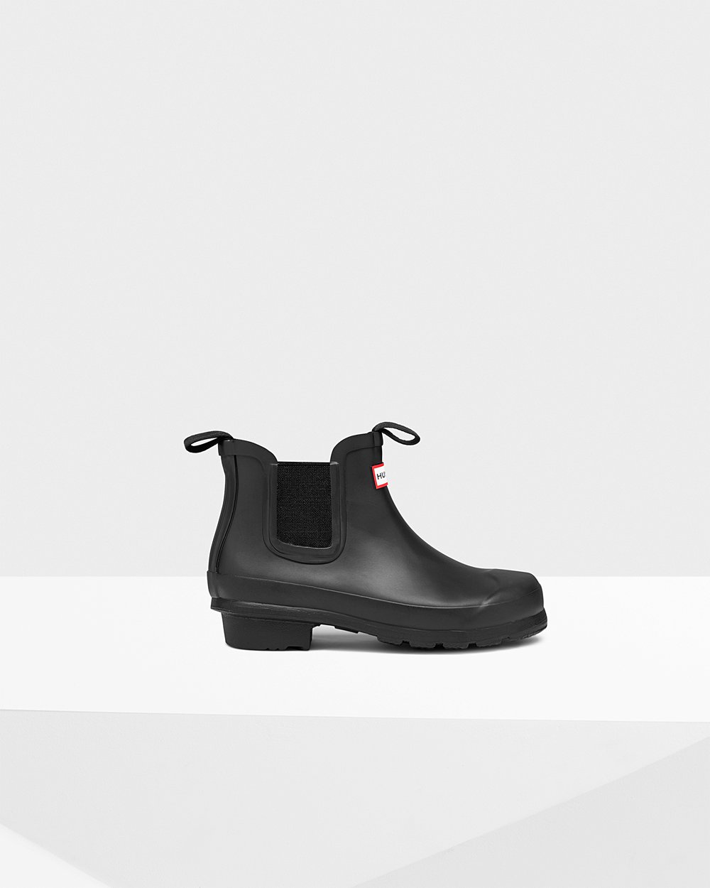 Kids Chelsea Boots - Hunter Original Big (76WZQHNVK) - Black